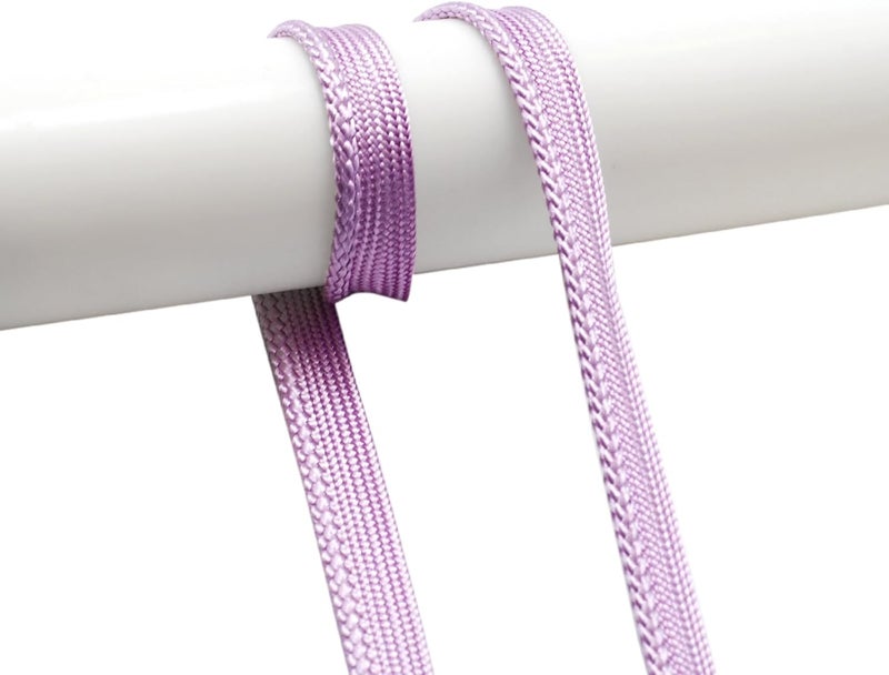 YRCLASYTRIM 0.35inch,(55Yards) Sewing Piping Trim,Shining Polyesterter Cord Trim,for Sewing Clothing,Hometextile, Decoration DIY Crafts Edge Piping Embellishments,30Colour (Light Quartz Purple) - Image 1